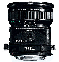Оборудование Объективы для цифровых зеркальных камер EOS - TS-E 45mm f/2.8
